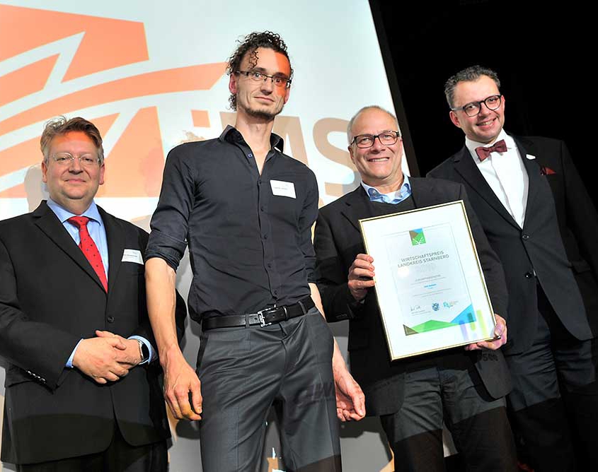 ims am 22. November 2019 als Finalist um den Wirtschaftspreis des Landkreises Starnberg ausgezeichnet